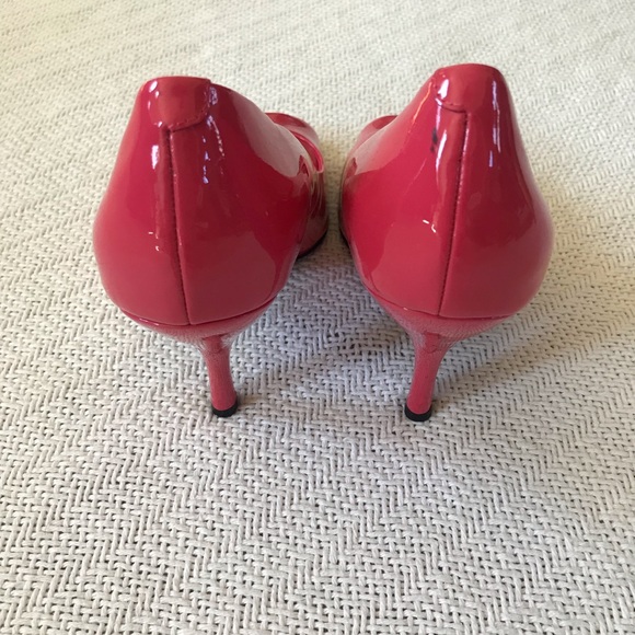 Pink Peep Toe Pumps - Picture 6 of 7